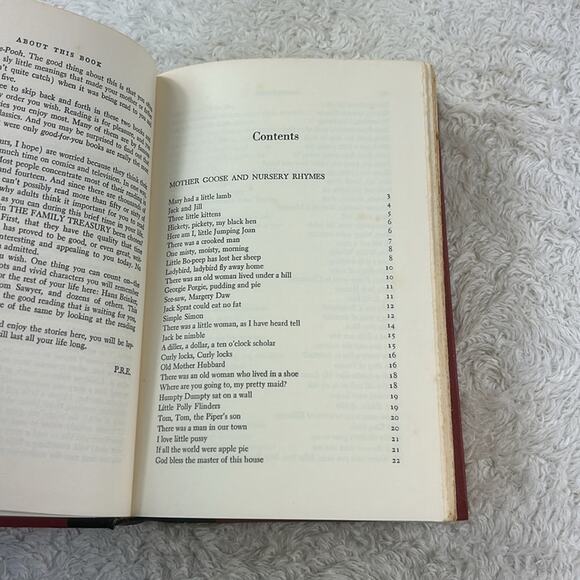 The Family Treasury of Childrens Stories book 1 and 2, 1956 HC GOOD Doubleday - Picture 11 of 16